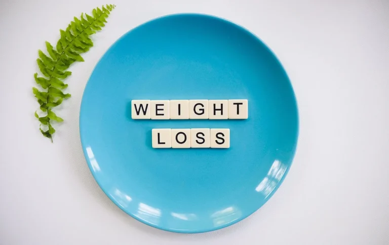 Weight loss on blue plate